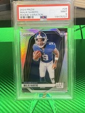 2024 Panini Prizm - Rookie Variations Malik Nabers #28 Silver Prizm (RC)