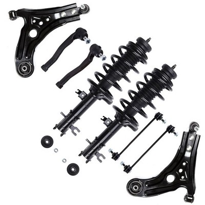 8PCS Struts Control Arms w Ball Joints Sway Bar Links Tie Rods Aveo 04-11 G3 09
