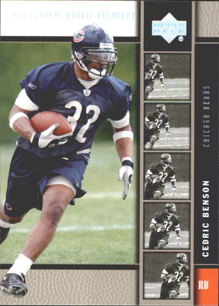 2005 Upper Deck Rookie Premiere Platinum #17 Cedric Benson - FB
