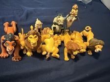 Vintage Disney Lion King 10 Figure lot Pumbaa Simba,Nala,scar Hyena, And More