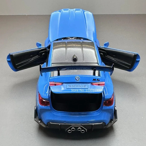 1:32 BMW M4 Model Car Diecast Toy Vehicle Light Sound Pull Back Kids Gifts - Picture 6 of 10