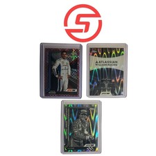 2025 Topps Chrome F1 Carlos Sainz Pink Check Refractor /250 #98+2 Raywave 3cards