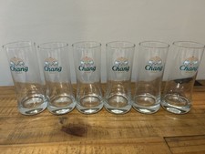 Set Of (6) Six CHANG Thai Beer Glasses | Hiball Tumblers 32ml