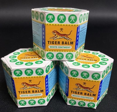 Tiger Balm White Ointment Effective Relief From Headache 3 PACK 0.7 oz EXP 01/29