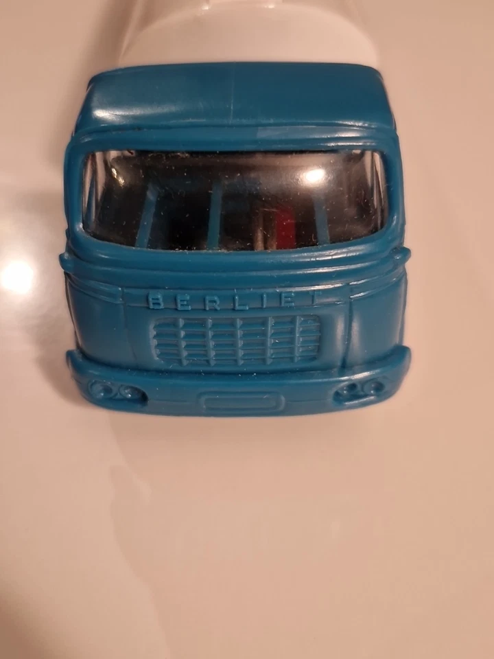 BERLIET CAMION CITERNE ELF CALTEX USA JOUET ANCIEN BOITE BOURBON FRICTION PUB - Photo 2/4