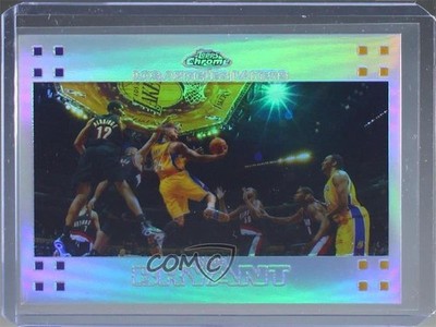 2007-08 Topps Chrome Refractor 194/999 Kobe Bryant #24 HOF qr3
