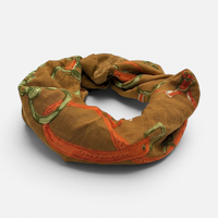 Pieces Damen Schal Tuch Harbo Scarf, Braun, One Size