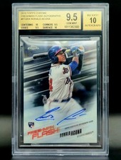 2018 Topps Chrome Ronald Acuna Jr Freshman Flash AUTO /99 BGS 9.5 10 True Gem RC