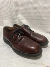 ALDEN 312 FOOT BALANCE MENS BURGUNDY LEATHER PLAIN TOE OXFORD SHOES  9.5 EEEEE