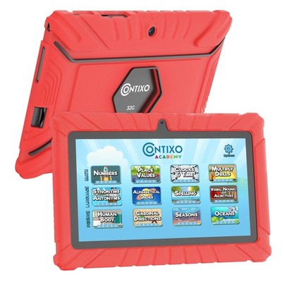 Contixo V8 7'' Kids Tablet - 32GB Storage, Pre-Loaded Exclusive Ad-Free Conten...