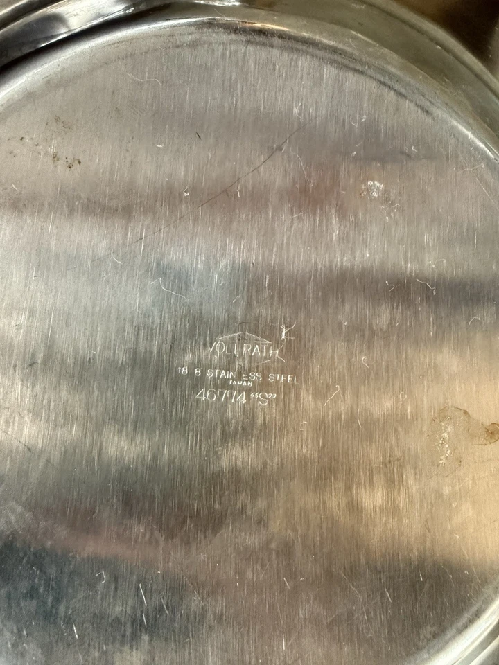 复古 18 英寸 18/8 不锈钢虾鸡尾酒/餐碗盘 — 第 2/2 张图片