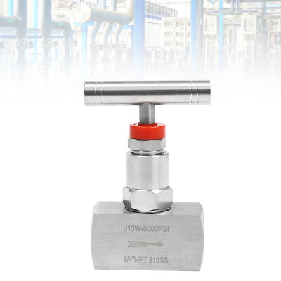#ad High Precision Straight Needle Valve Stainless Steel High Pressure Valve 6000PSI $22.90