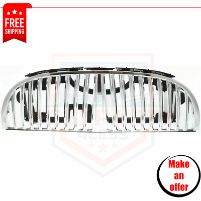 NEW Grille, Chrome Plastic for 1998-2002 Lincoln Town Car