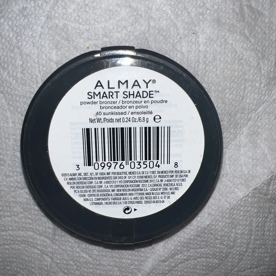 Almay Smart Shade Powder Bronzer #40 SUNKISSED, 0.24 oz, Sealed - Image 3 of 3