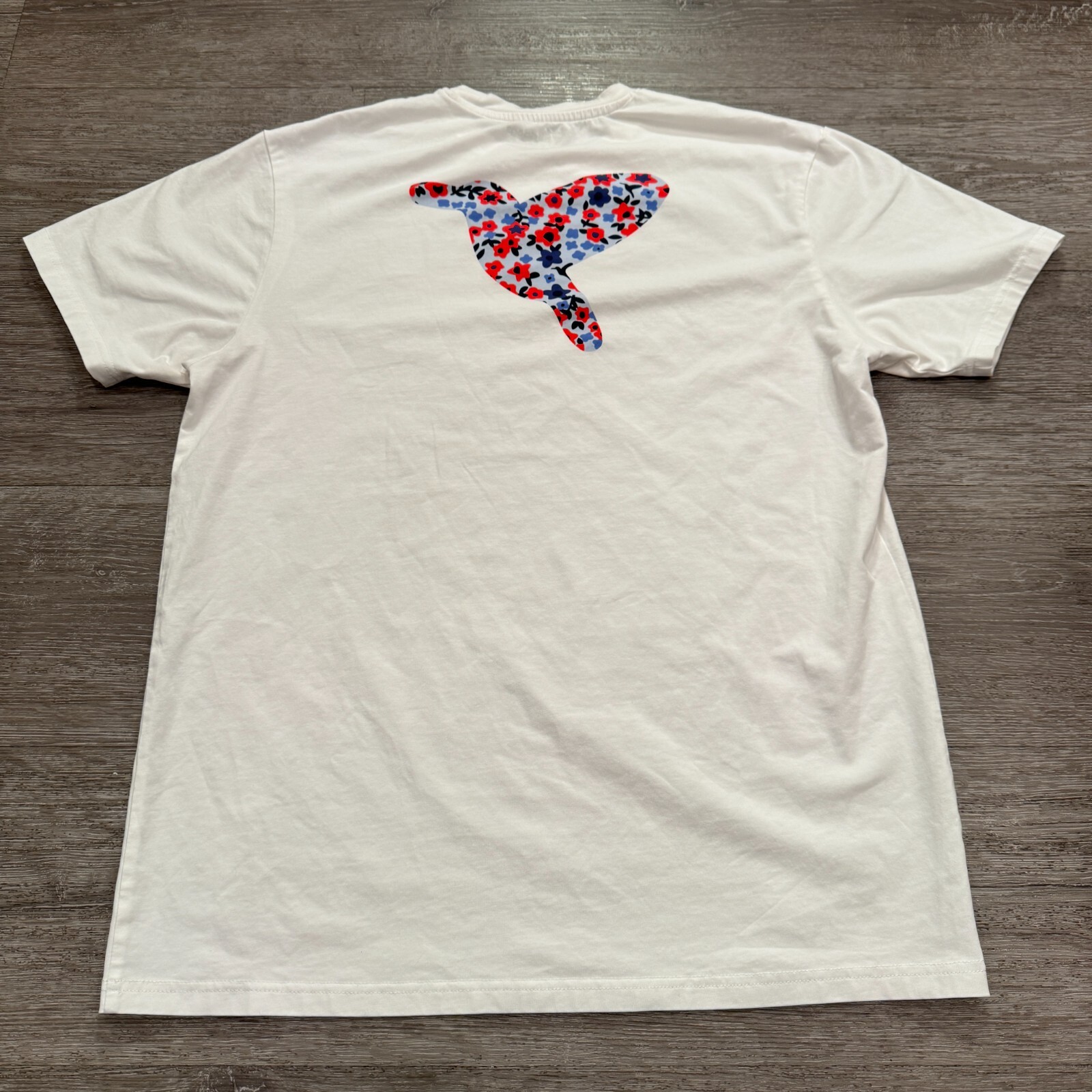 Birddogs Shirt Mens Large White Cotton Blend Graphic Logo Crew Tee Athleisure