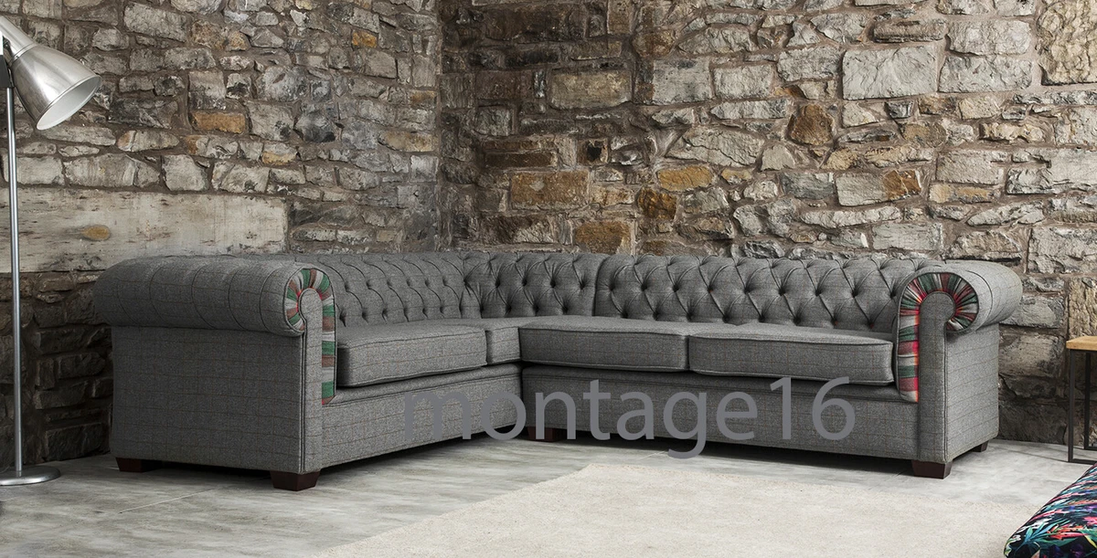 Burley beige 2024 chesterfield loveseat