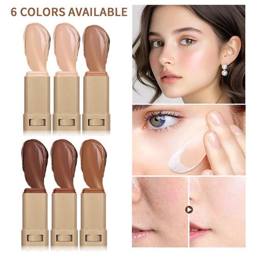 Foundation Stick Solid Concealer Balm Eraser Foundation Face Brighten Skin Tint - Picture 5 of 29