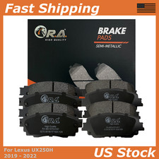 Front and Rear Disc Brake Pads for 2019 2020 2021 2022 Lexus UX250H 2.0L