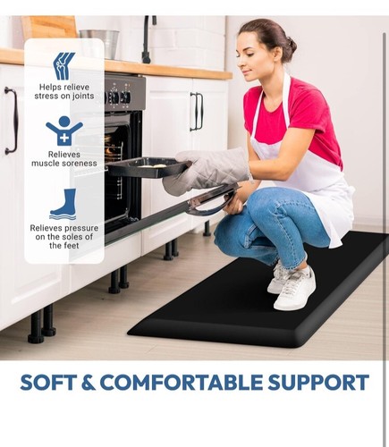 NEW 4/5 Inch Thick Kitchen Mat Cushioned Anti Fatigue Mats for Floor StepLively image