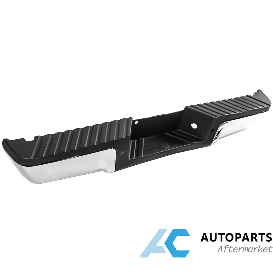 For 2008-2016 Ford F250 F350 Super Duty Rear Bumper Chrome W/O PDC Sensor Hole Foto 2 de 4