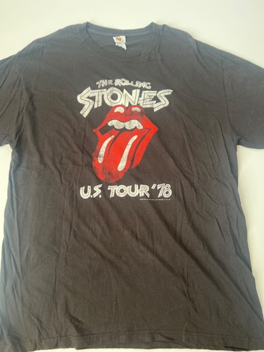 The Rolling Stones 1978 Tour T-Shirt Zwart - Officiële Merchandise