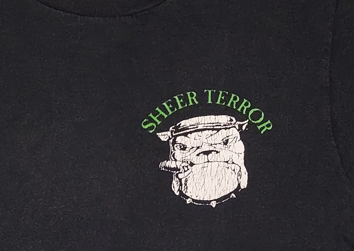 VTG SHEER TERROR T SHIRT SMALL DOUBLE SIDED HARDCORE NYHC PUNK 