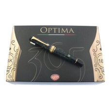 Optima 365 AURORA Fountain Pen with 18K F Nib in Abissi Resin