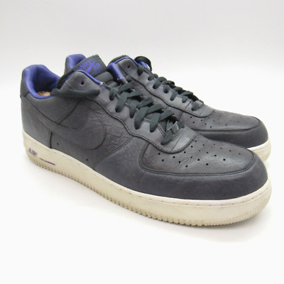 Nike Air Force 1 Low Size 16 Premium Anthracite Purple Gray Croc 318775-021