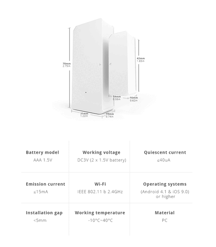 Sonoff Wireless Wif/RF/Zigbee Security Door Entry Window Burglar Alarm Security - Picture 13 of 19