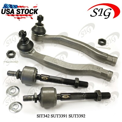 #ad For 1994 1997 Honda Accord Front Inner amp; Outer Steering Tie Rod Ends 4PC Kit $45.99