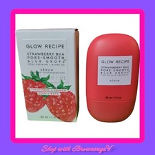 GLOW RECIPE Strawberry BHA Pore-Smooth Blur Drops 1 oz NEW