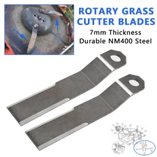 2X For Mower King Skidsteer Brush Hog Rotary Grass Cutter Blades 7mm AR400 Steel