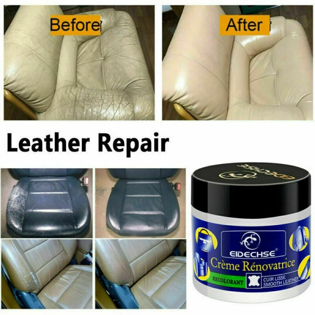 Leather Recoloring Balm Repair Cream for Couches Furniture Car Seats Belt  Boots