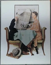 Norman Rockwell 50 Favorites Poster "At the Breakfast Table"1930 