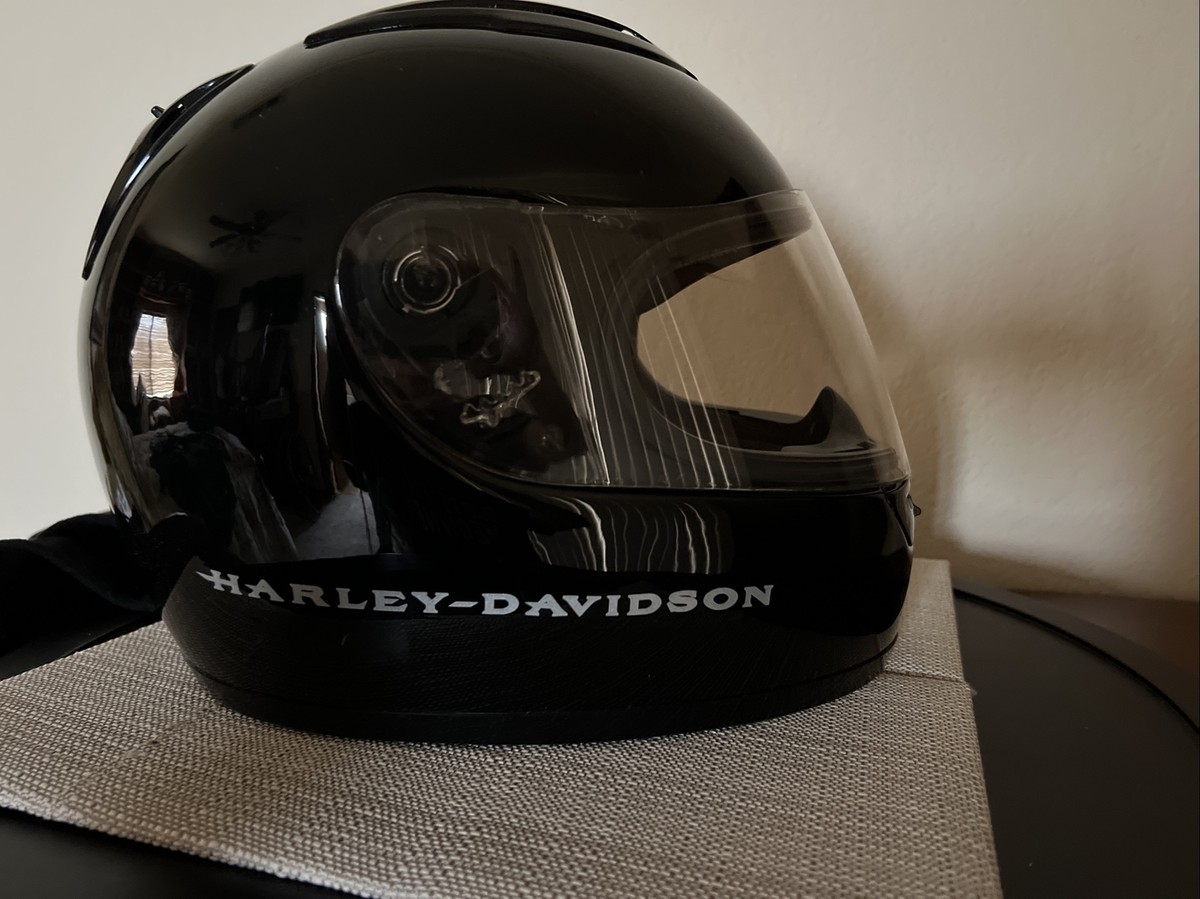 Harley Davidson Full Face Black Helmet Adult Small Air Vents Face