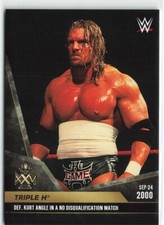 2020 Topps - Triple H 25th Anniversary - Defeats Kurt Angle at Unforgiven 10
