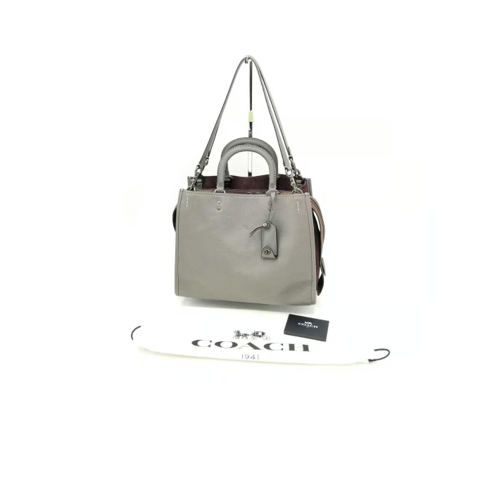 Coach LARGE 1941 Rogue 31 Gray Leather 23755 Satchel/Crossbody | eBay