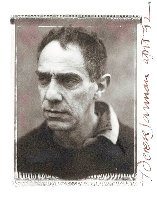 Derek Jarman signiertes Foto - Filmregisseur / Designer / Autor - Vordruck