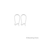 925 Sterling Silver Kidney Earwires Ear Wire Earring Hooks 10 Sizes 21ga 22ga