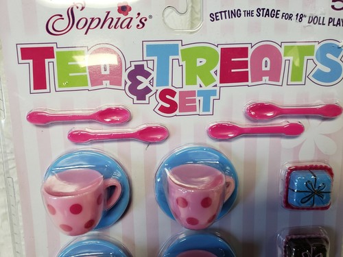 New Tea & Treats Set Sophia's 17 Pieces For 18" American Girl, Alexander Dolls - Picture 5 of 10