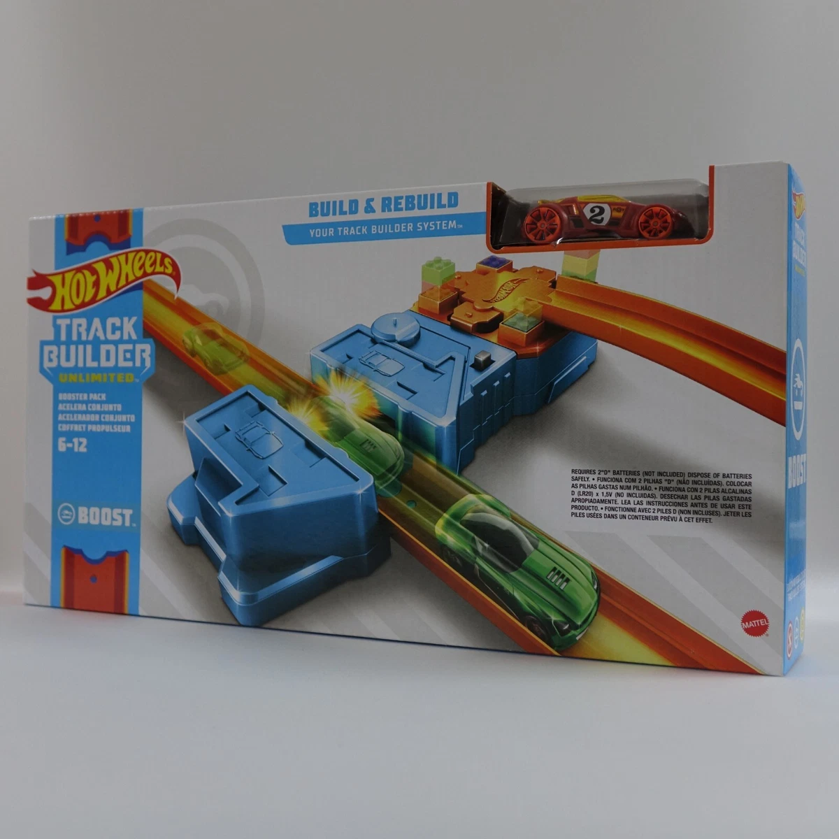Hot Wheels Track Builder Booster Pack with 1 Red Car GBN81 eBay