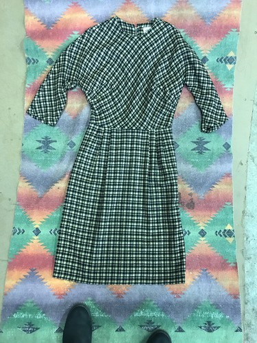 Plaid Wool Pencil Dress Size 9