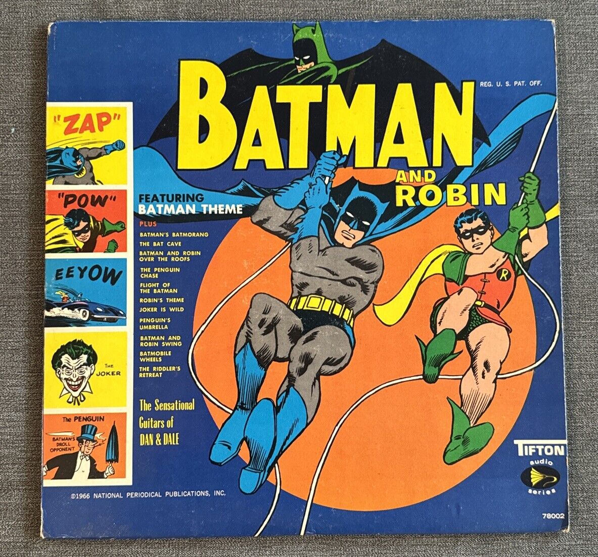 Batman And Robin 1966 Featuring Batman Theme LP Vinyl Tifton Records 78002