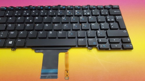 Clavier FR Dell Latitude 12 5000 E5250 E7250 E7270 Françai 0H708X Backlit - Picture 3 of 6