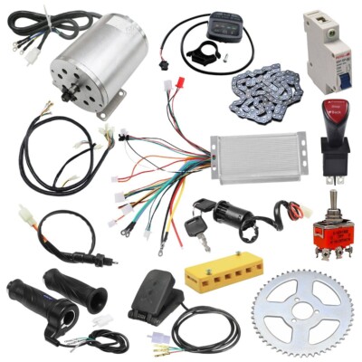 AYNEFY Borstelloze Controller, E-bike Control Panel 24/36V/48V Borstelloze Controller Voor E Fiets Elektromotor Controller Met Waterdicht Lcd Paneel Voor E Bike Elektrische Fiets Scooter