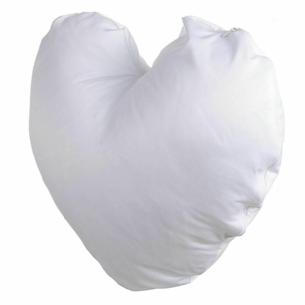 50Pcs Heart Shape White Sublimation Outlet Award-winning store ☆ Free Shipping Blank Case Printe Pillow DIY