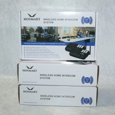 NEW Hosmart HY-777 Wireless Home Intercom System 3 Pack 1 Unit Per Box 