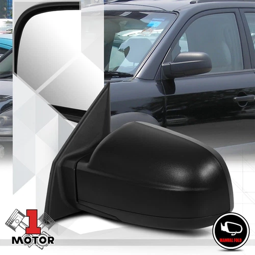 [Left]Driver Side Manual Foldable OE Replacement Mirror for 05-09 Hyundai Tucson