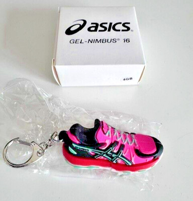 ASICS Gel-Nimbus 16, 4GB USB Flash Drive, memory stick, Keychain, collector rare