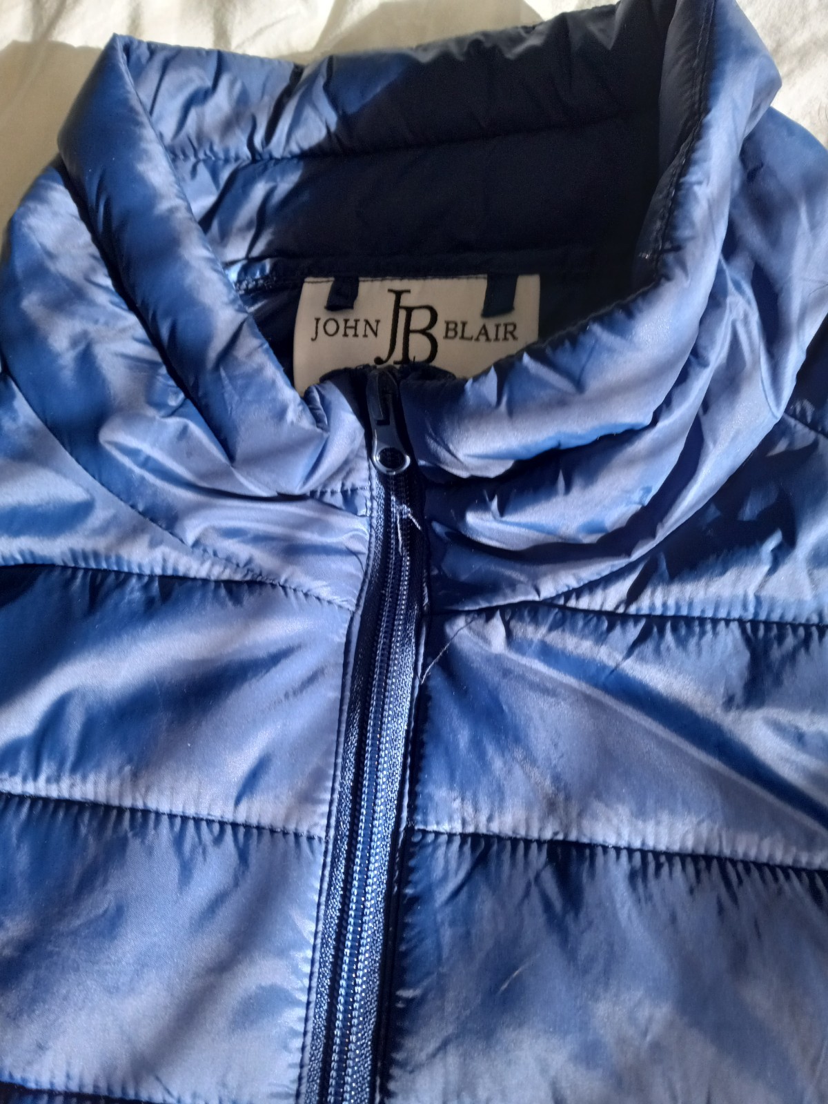 John Blair Mens XL Blue Winter Puffer Coat